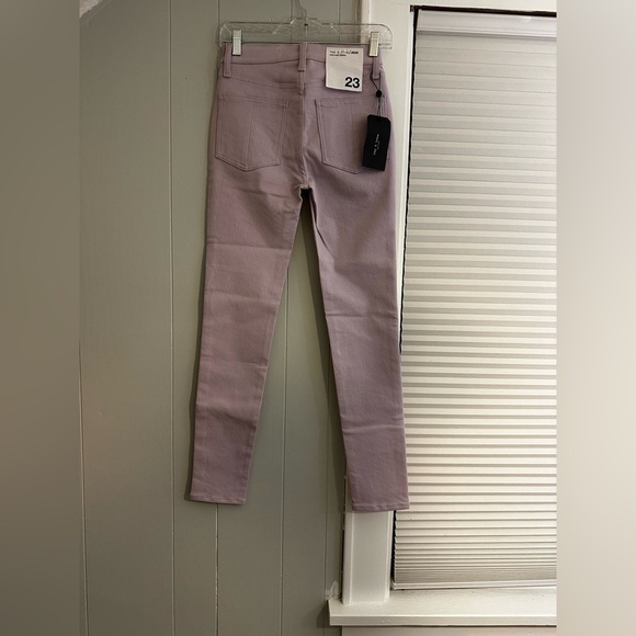 Rag & Bone “Modele” skinny jeans in a rare peach + lilac design. Size 23.NWT - Picture 3 of 3